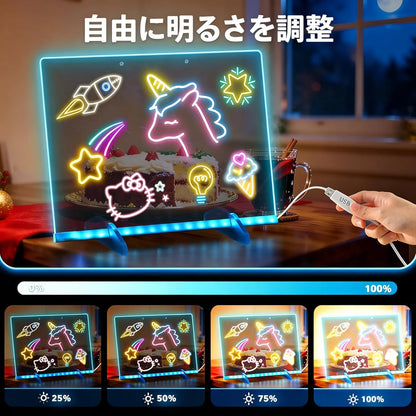 Lumina Sketch™ 子供が「スマホより夢中」になった魔法の光るおえかきボード。