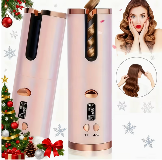 【NO.1位 獲得】Curlinée™ コードレス自動カールヘアアイロン｜簡単・安全・USB充電式