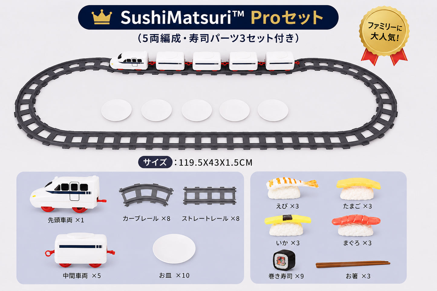 🌻 夏休み限定｜話題沸騰中 🍣🚄 SushiMatsuri™ おうち回転寿司パーティー