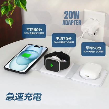 [人気No.1] NeoStand™ 3in1 ワイヤレス充電器