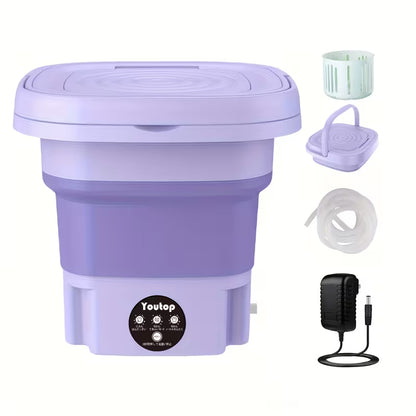 🧺 WashMate Mini™  下着・靴下・ベビー服専用 折りたたみ式ミニ洗濯